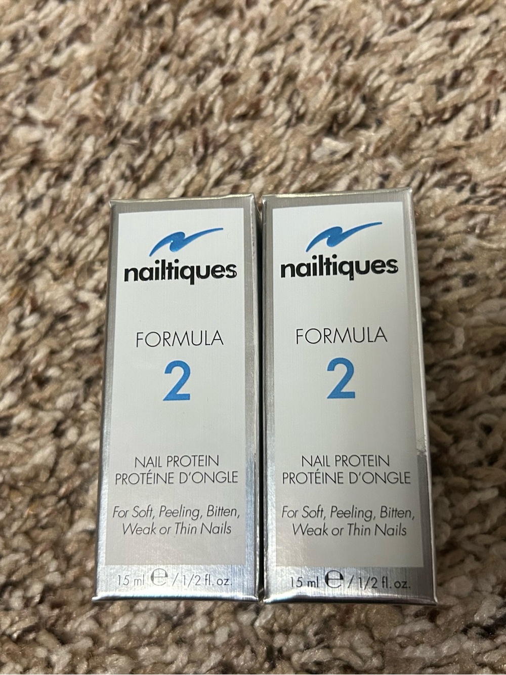 NIB New in box Nailtiques Formula 2 OLD FORMULA nail protein treatment lot of 2